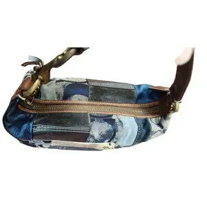 Coach | Bags | Coach Patchwork Denim Flower Print Accessory Pouch